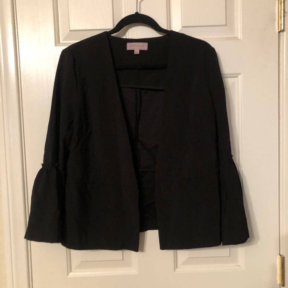 Philosophy Black Bell Sleeve Jacket